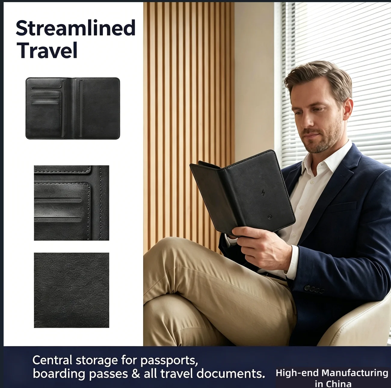 Travel Accessories Kmart - Carteira Inteligente para Passaporte com Dispositivo