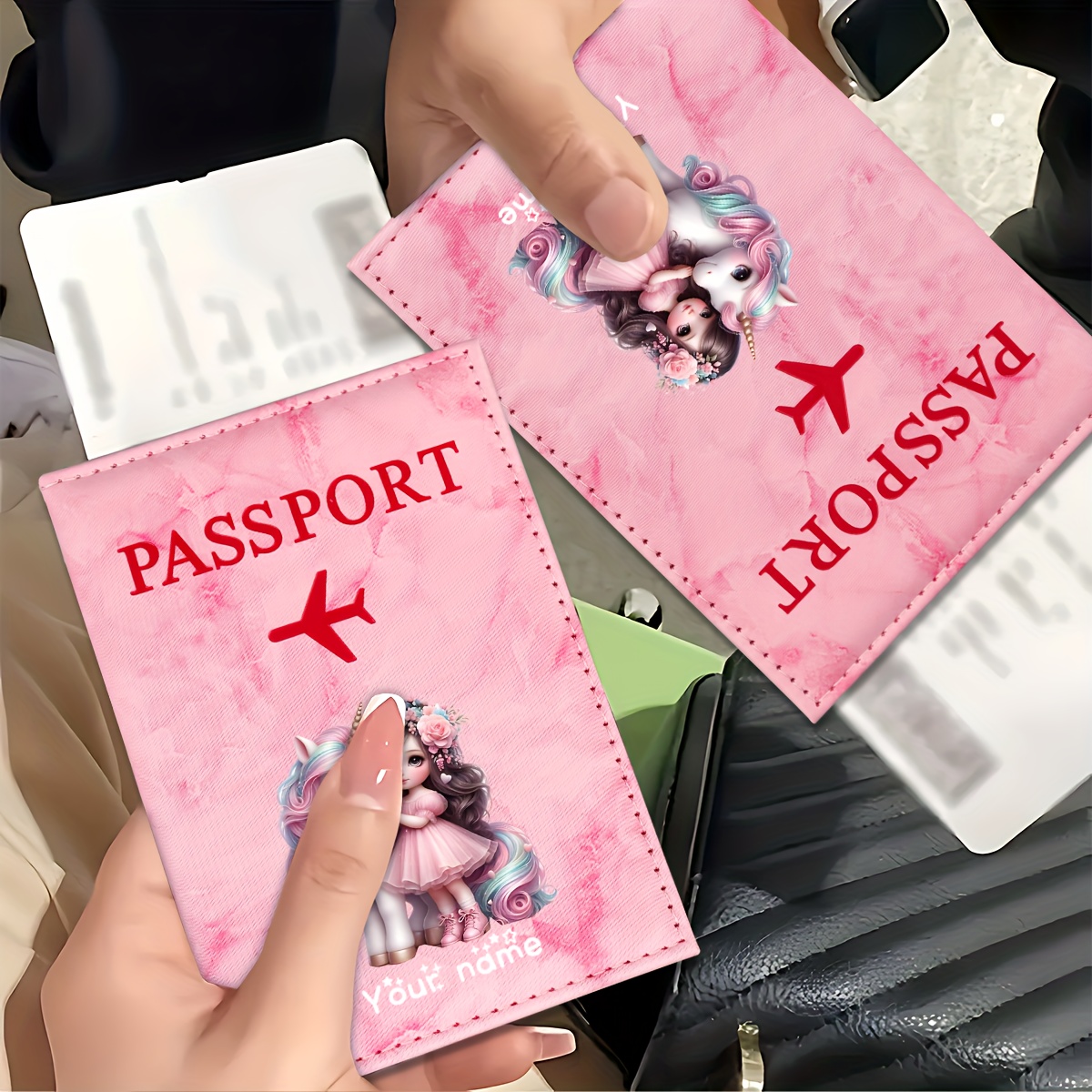 Travel Accessories Kmart - Porta-passaporte em PU com padrão de