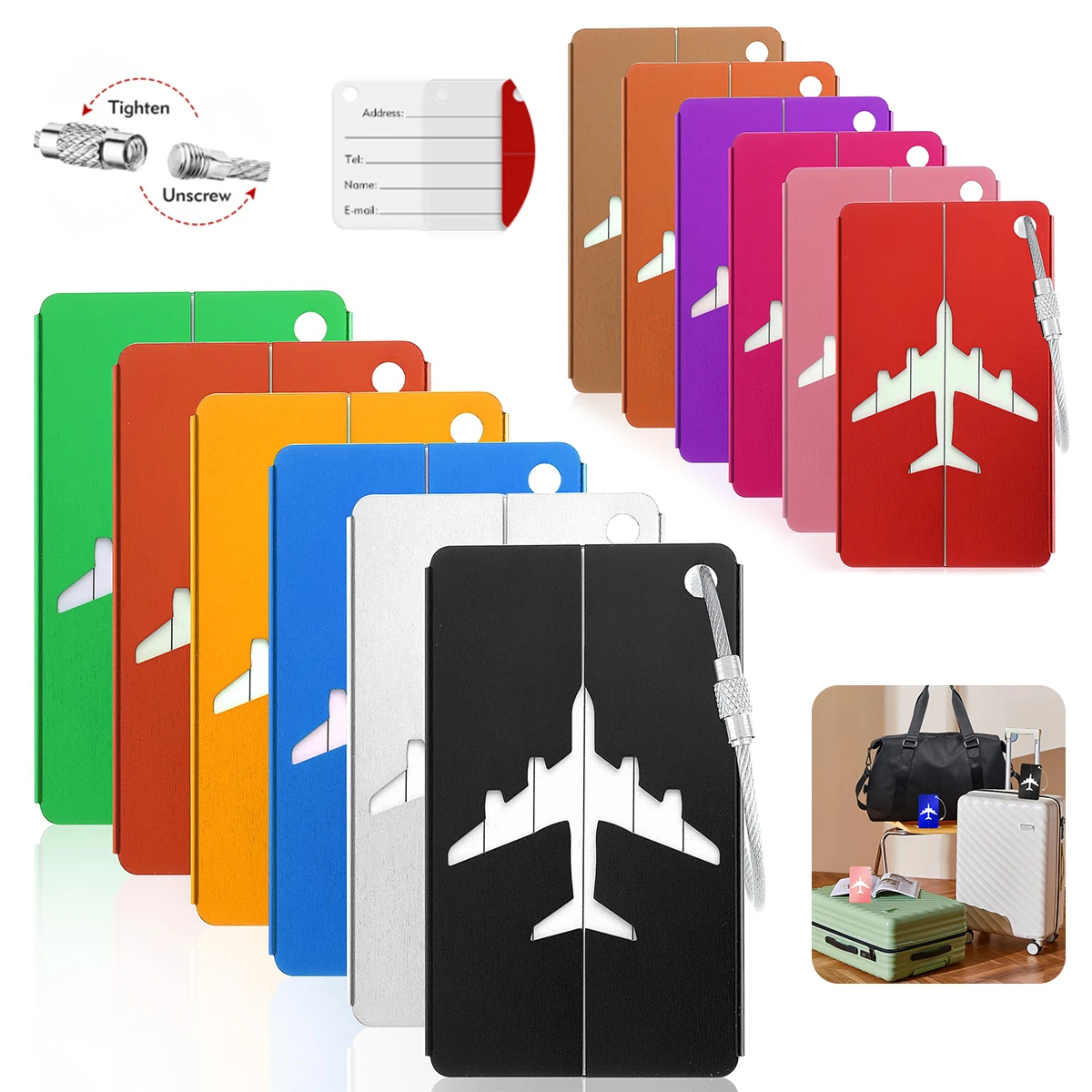 Travel Accessories Kmart - Liga de alumínio etiqueta de bagagem