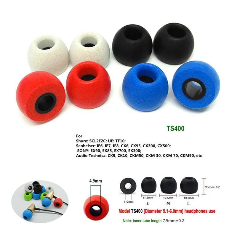 Earplug Set Foam - 10 Pares de Pontas de Ouvido