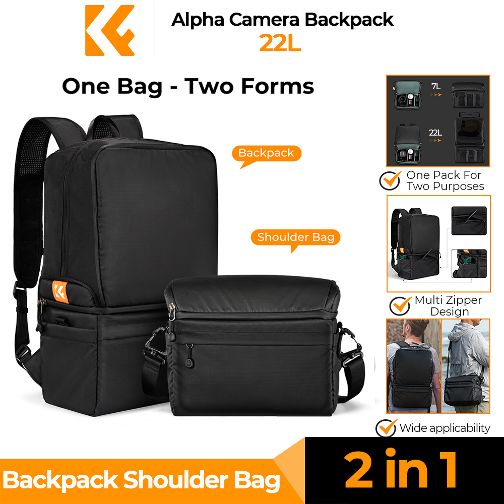 Camera Bag Travel - Mochila para Câmera K&F CONCEPT 22L