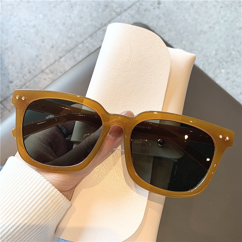 Travel Accessories Gifts For Men - Vintage marrom oversized quadrado óculos de