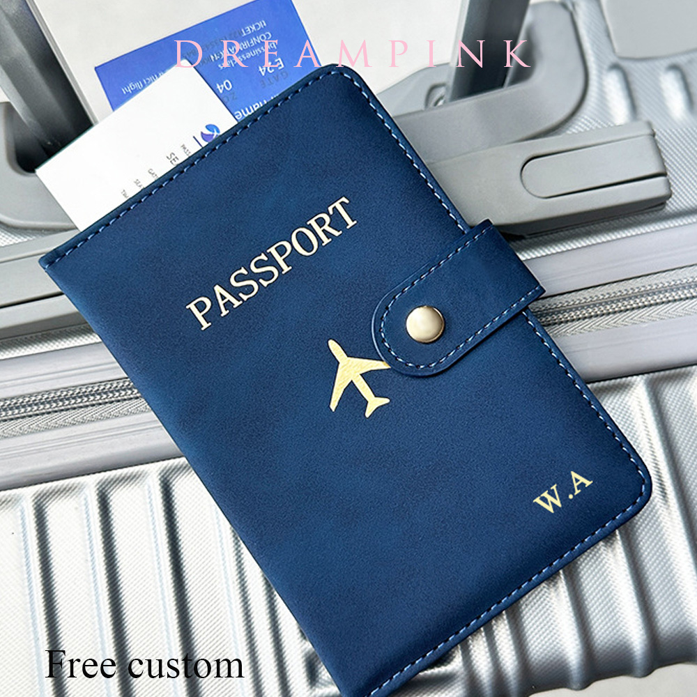 Travel Accessories Gifts For Men - Personalize nome viagem passaporte carteira de