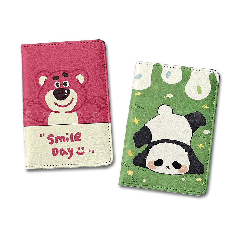 Travel Accessories Pink - Capa de Passaporte Panda Fofo para