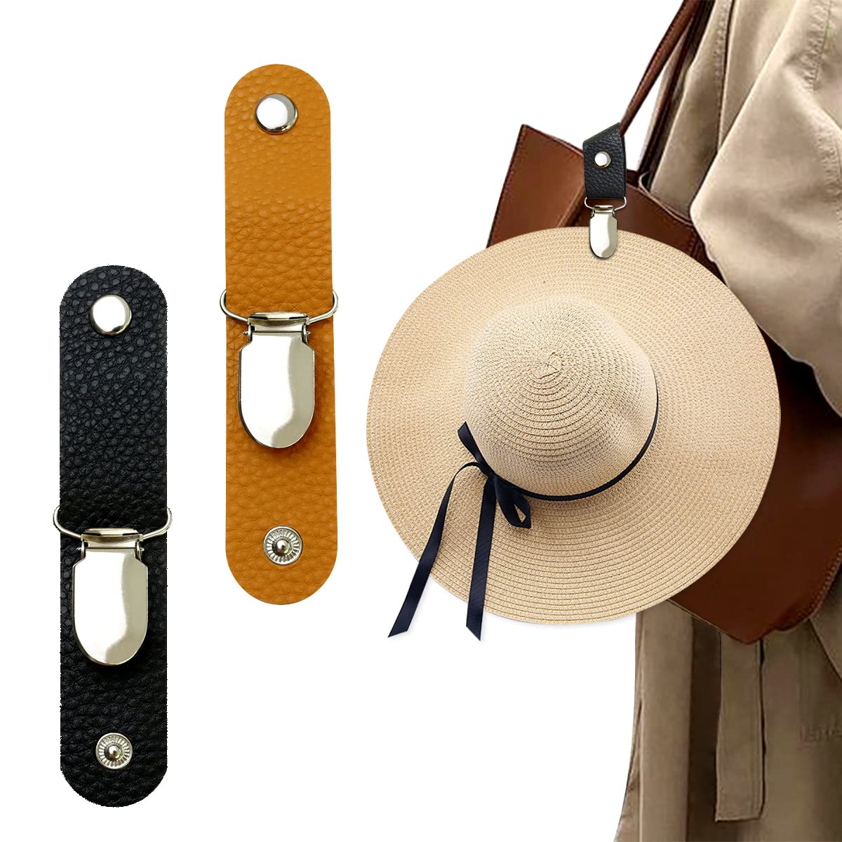 Travel Accessories Bag For Women - Clipe de Chapéu em Couro PU