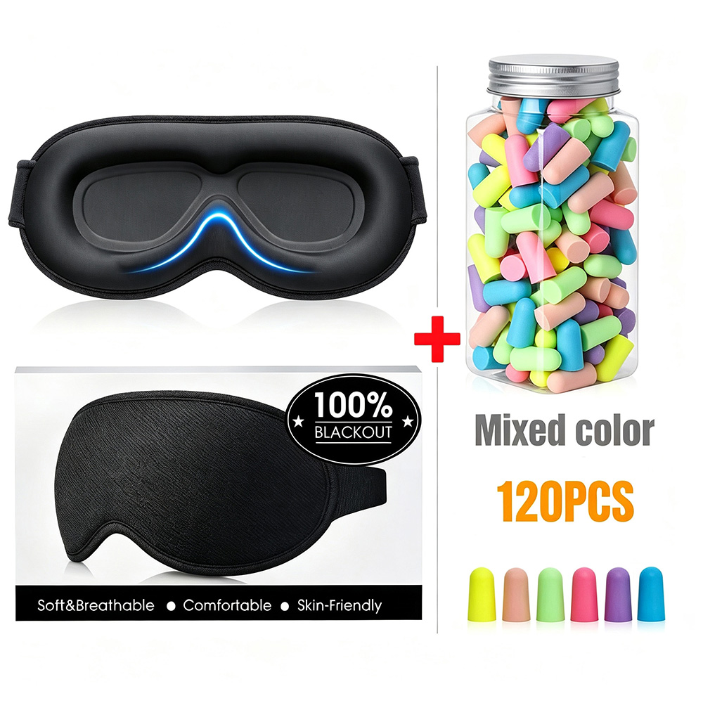 Earplug Set Foam - Conjunto para Dormir - Máscara de