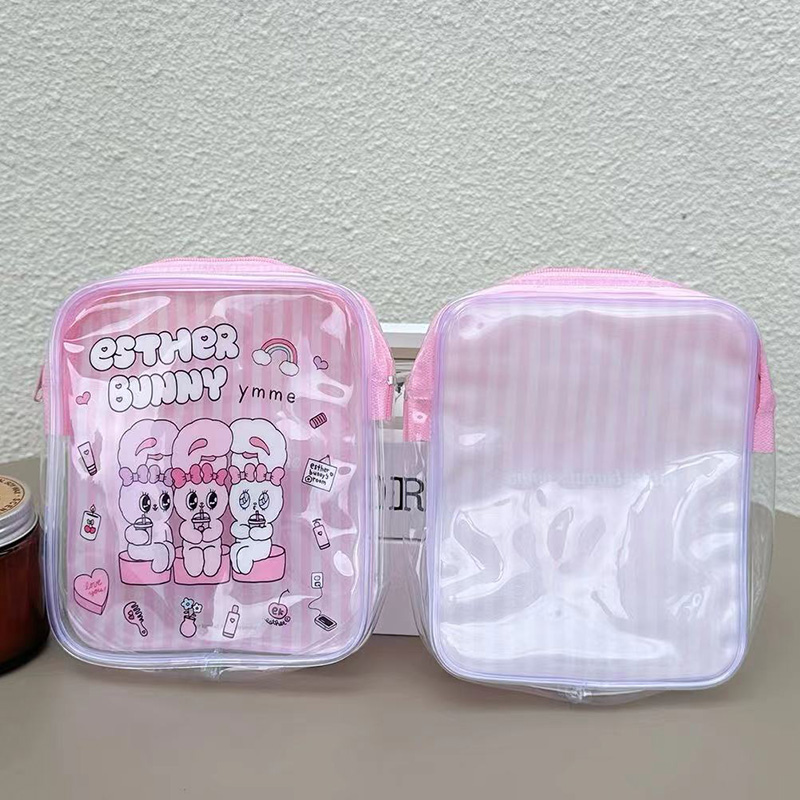 Bolsa de Maquiagem Transparent - Travel Accessories Pink avaliação e preço