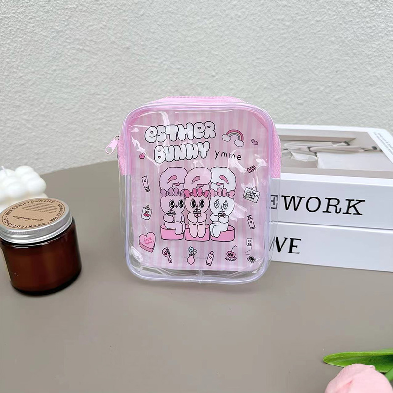 Bolsa de Maquiagem Transparent - Travel Accessories Pink avaliação e preço
