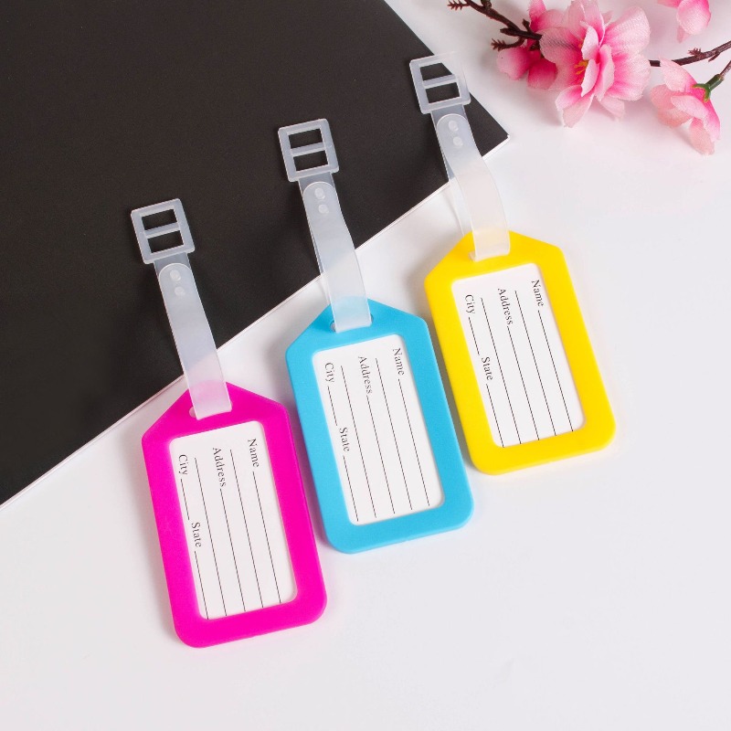5 pçs etiqueta de bagagem emba - Travel Accessories Bag For Women avaliação e preço