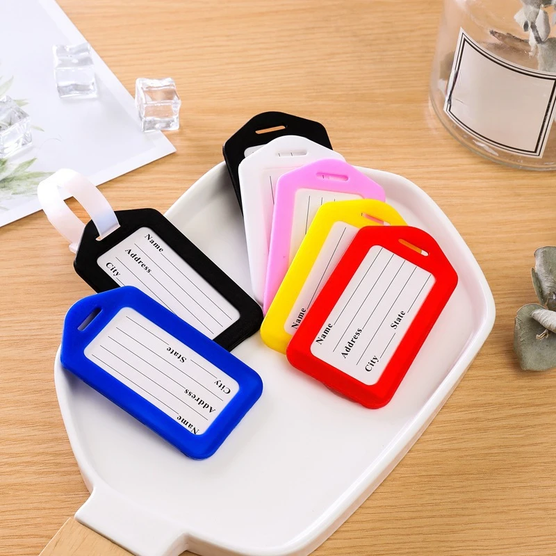 5 pçs etiqueta de bagagem emba - Travel Accessories Bag For Women avaliação e preço