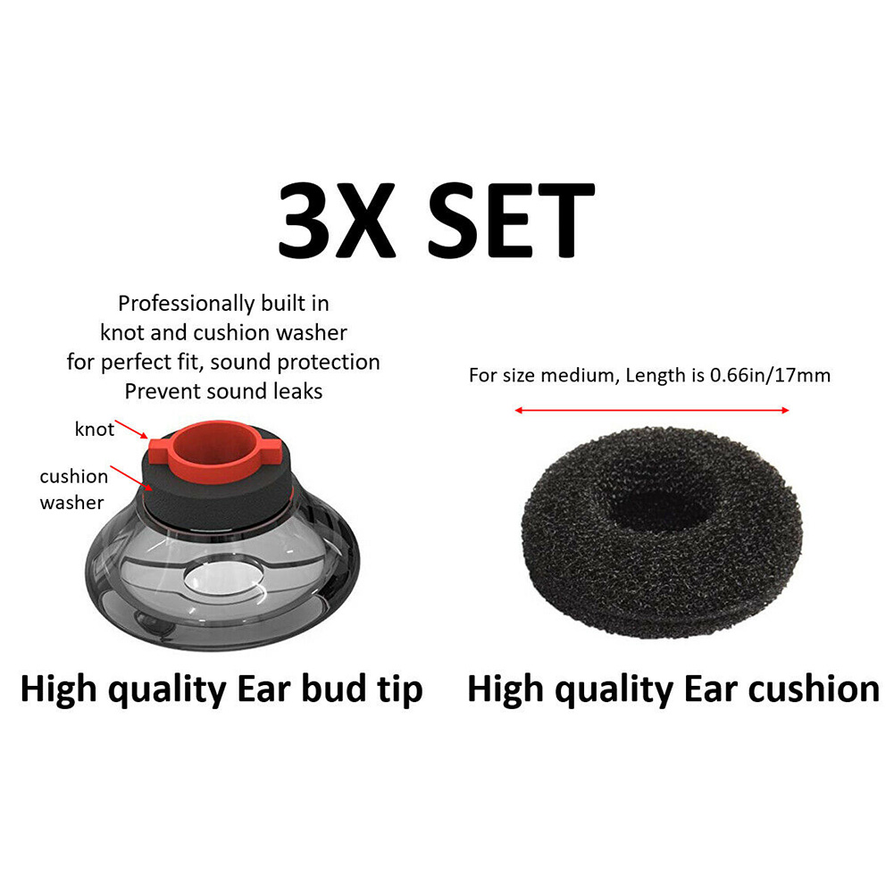 Conjunto de 6 Pontas de Silico - Earplug Set Foam avaliação e preço
