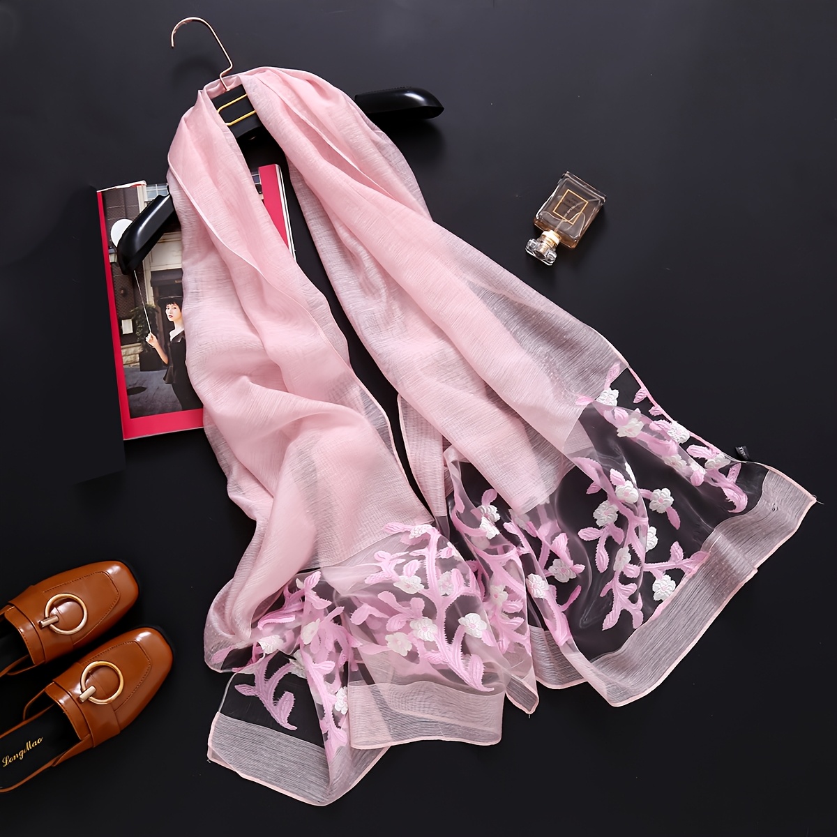 Elegante xale longo - Leve e q - Travel Accessories Pink avaliação e preço