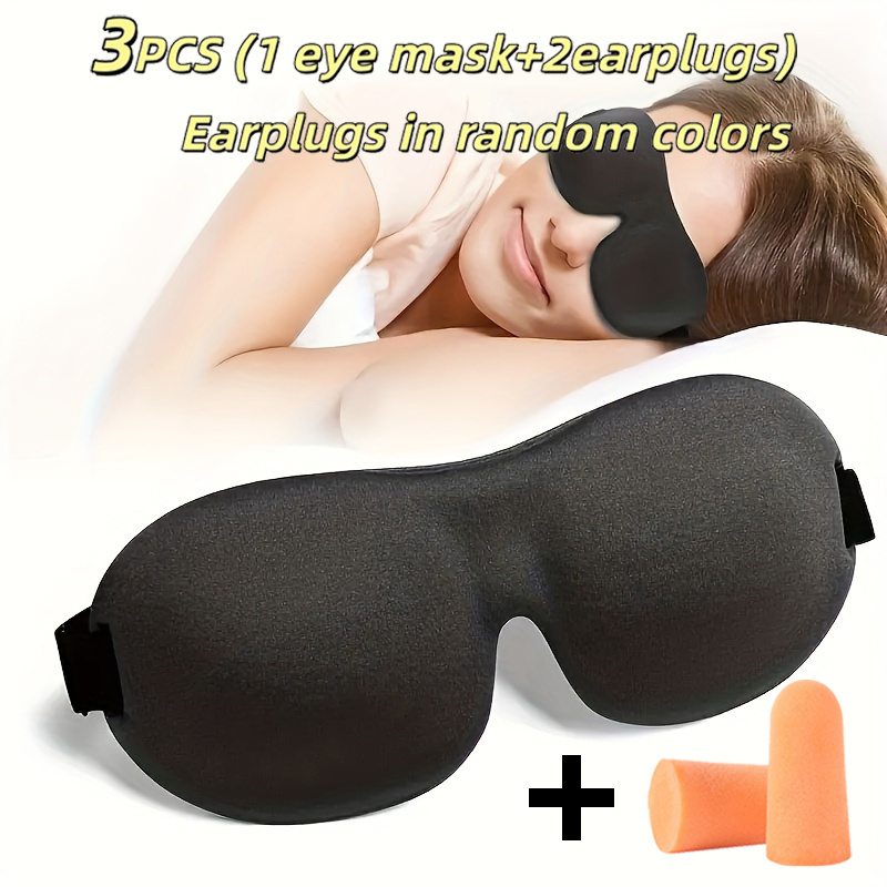 Conjunto de 3 peças para dormi - Earplug Set Foam avaliação e preço