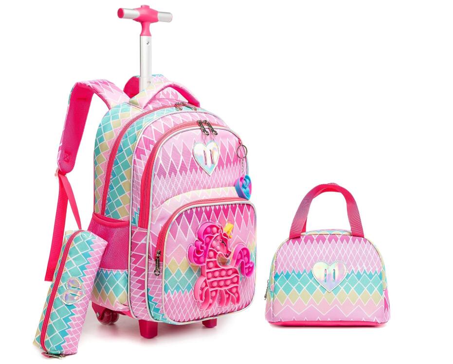 Conjunto de mochila escolar pa - Travel Router Accessories avaliação e preço