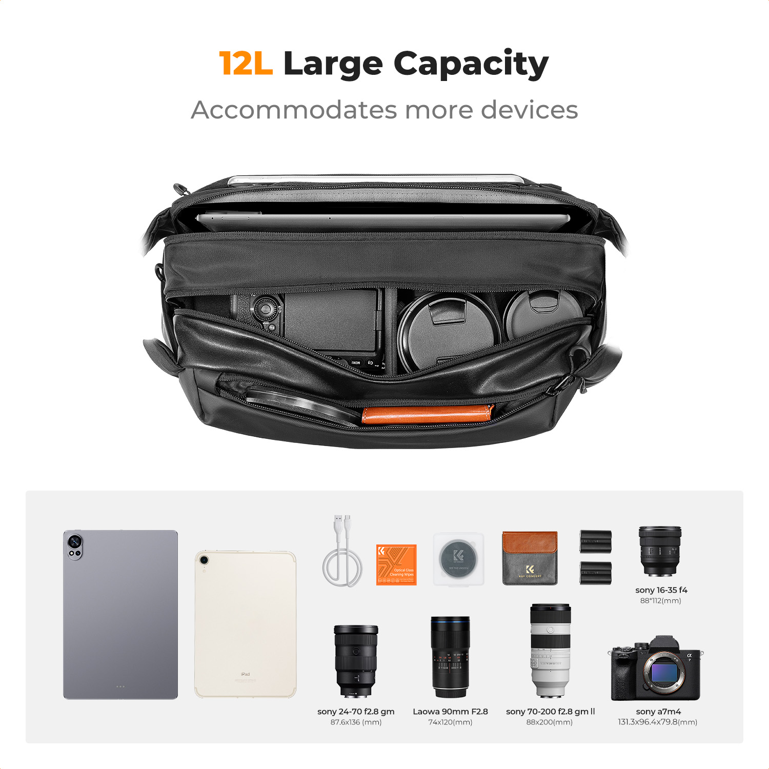 Bolsa de ombro para câmera K&F - Camera Bag Travel avaliação e preço