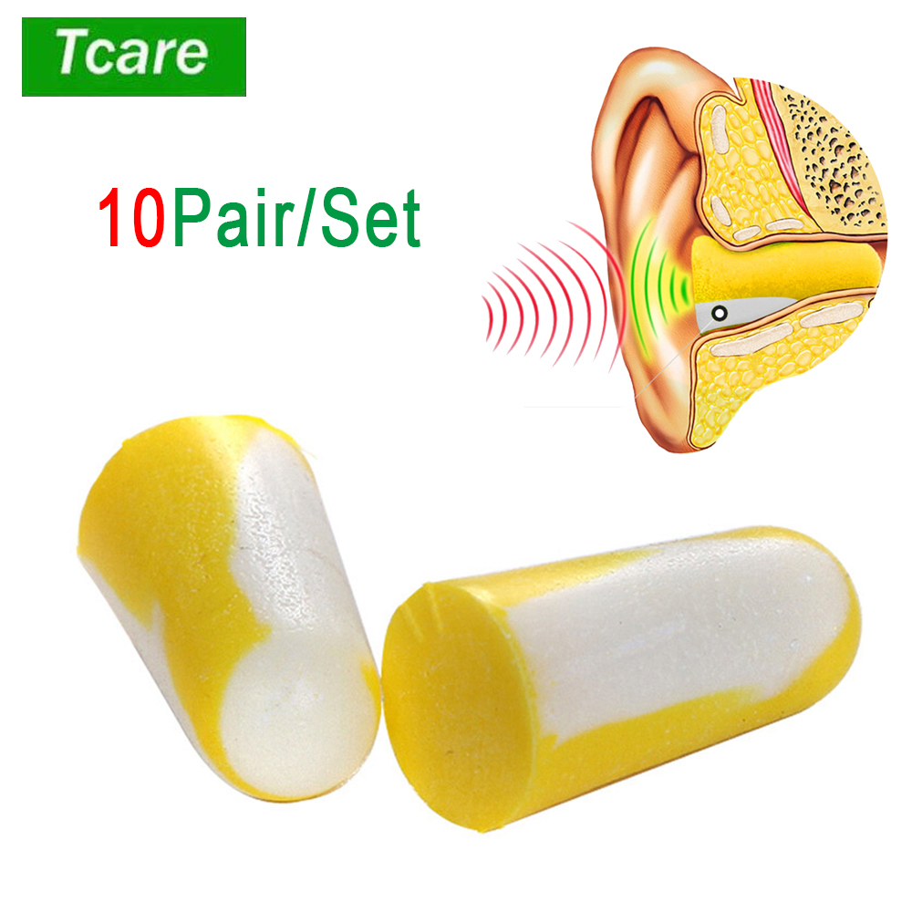 Tcare 10 pares/set tampões de  - Earplug Set Foam avaliação e preço
