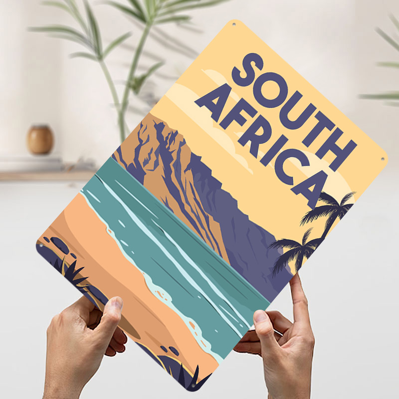 Pôster Metálico de Viagem à Áf - Travel Accessories South Africa avaliação e preço