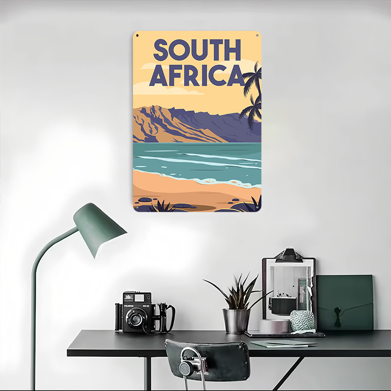 Pôster Metálico de Viagem à Áf - Travel Accessories South Africa avaliação e preço