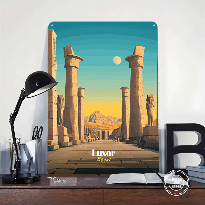 Pôster Metálico de Luxor, Egit - Travel Accessories Egypt avaliação e preço