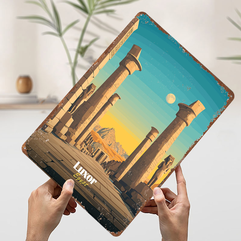 Pôster Metálico de Luxor, Egit - Travel Accessories Egypt avaliação e preço