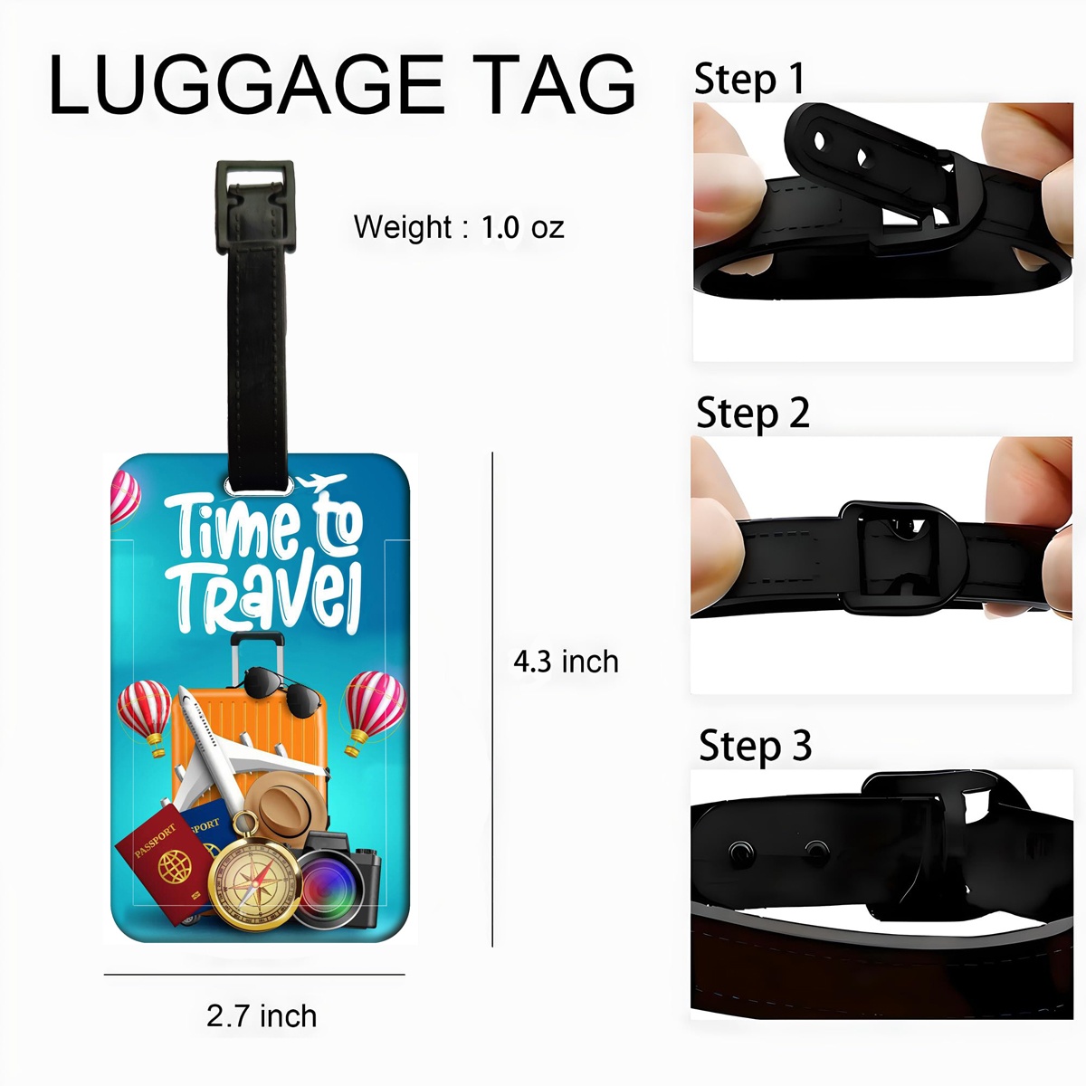 Etiqueta de Bagagem Estilo Via - Travel Accessories Gifts For Men avaliação e preço
