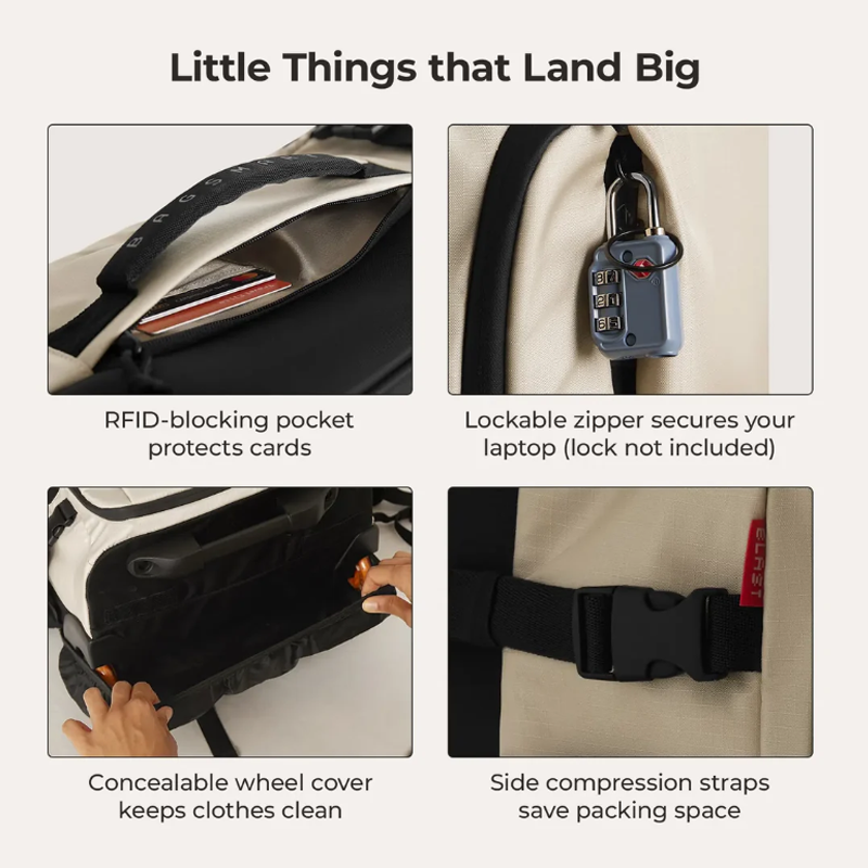 Mochila de Viagem BAGSMART 43L - Travel Router Accessories avaliação e preço