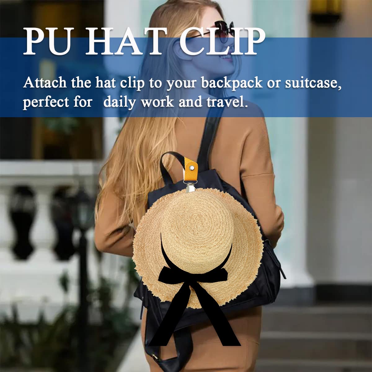 Clipe de Chapéu em Couro PU pa - Travel Accessories Bag For Women avaliação e preço