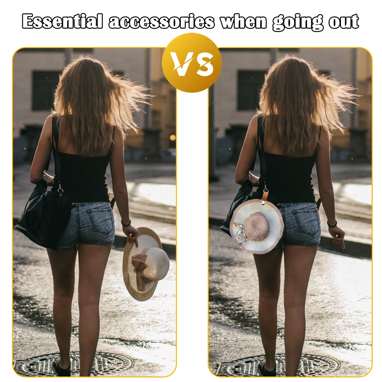 Clipe de Chapéu em Couro PU pa - Travel Accessories Bag For Women avaliação e preço