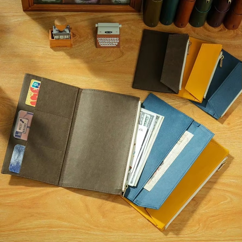 Novo papel kraft com zíper bol - Travel Journal Accessories avaliação e preço