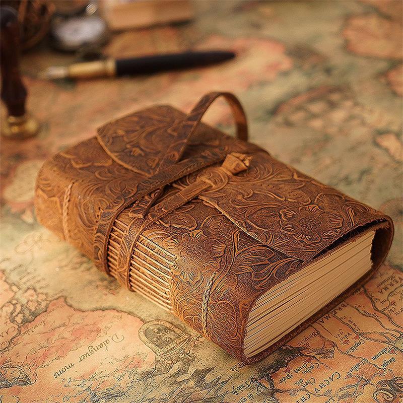 Caderno de couro feito à mão m - Travel Journal Accessories avaliação e preço