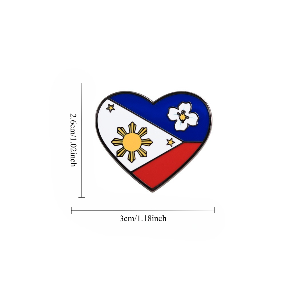 1 Peça Pin Esmaltado Bandeira  - Travel Accessories Philippines avaliação e preço